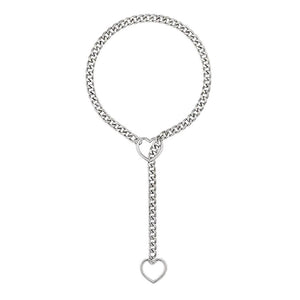Heart Ring Drop Chain Necklace
