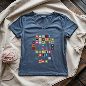 Granny Skull Lady V-neck