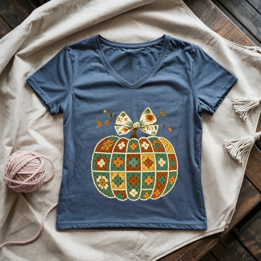 Granny’s Pumpkin Lady V-neck