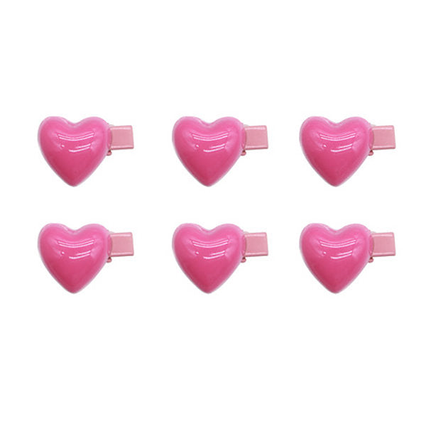 Korean Aesthetic Hearts Hair Clips
