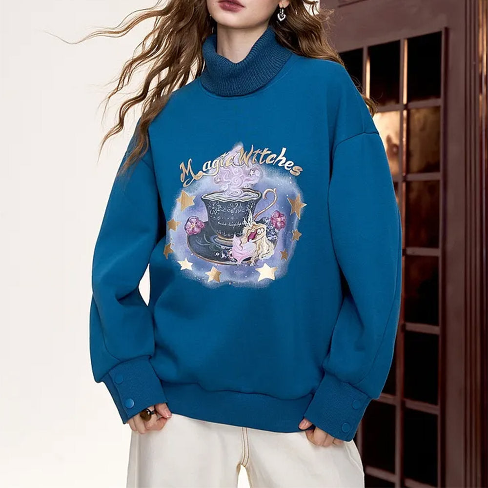 Magic Witches Printed Sweatshirt