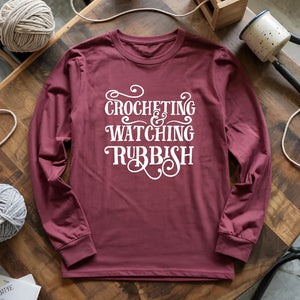 Crochet And Christmas Movie Long Sleeve T-shirt