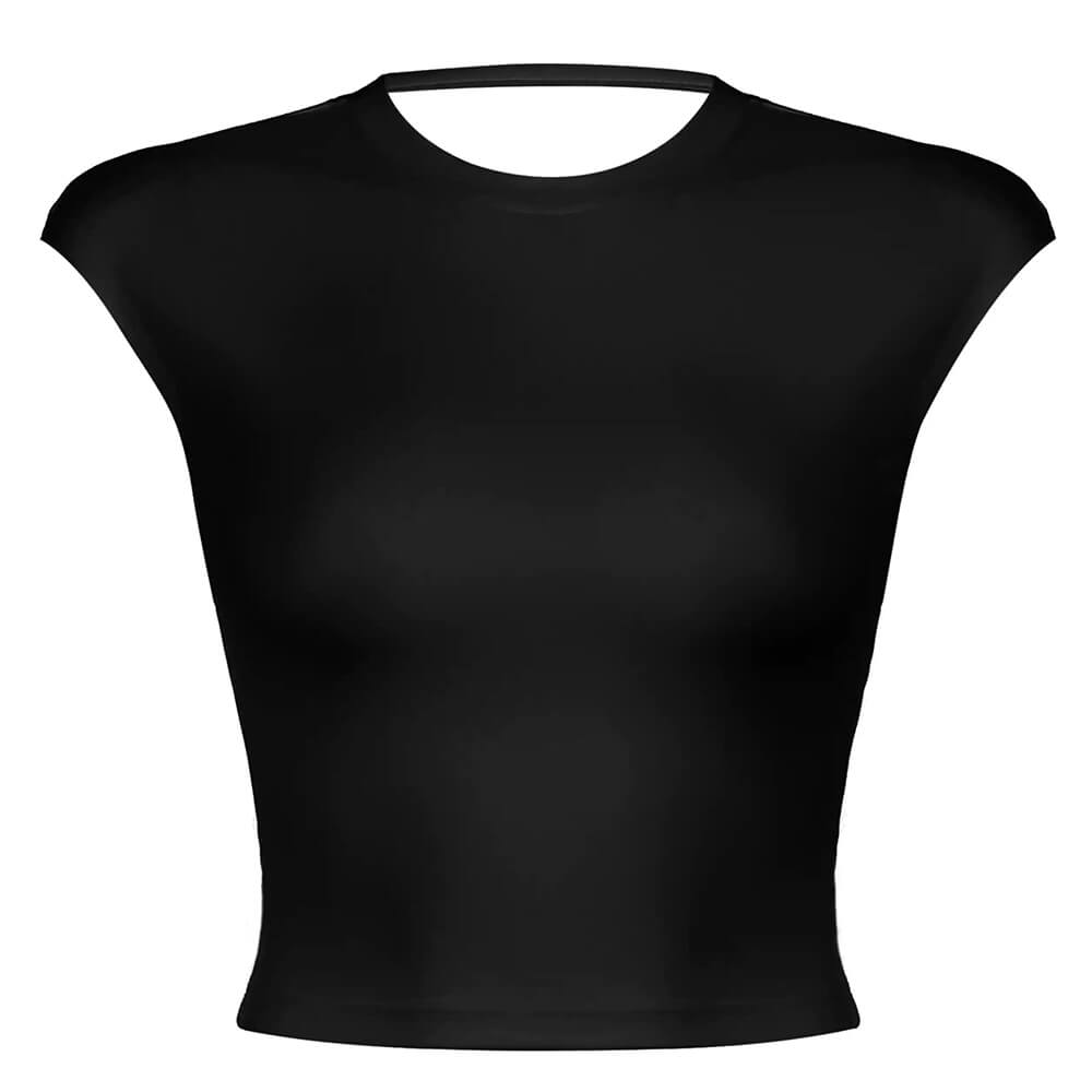 Old Money Open Back Crop Top