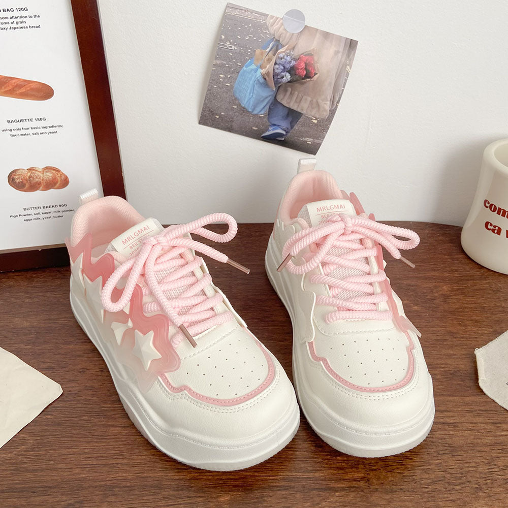 Pastel Aesthetic Star Sneakers