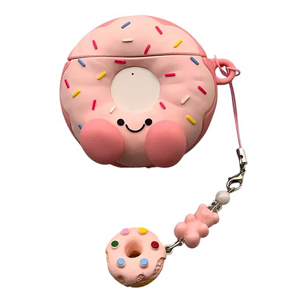Pink Frosted Donut AirPods Case