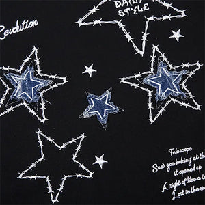 Preppy Star Patch Sweatshirt