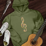 Christmas Treble Clef Hoodie