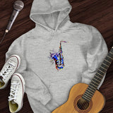 Blue Jazz Sax Hoodie