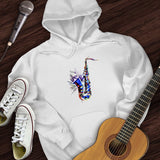 Blue Jazz Sax Hoodie