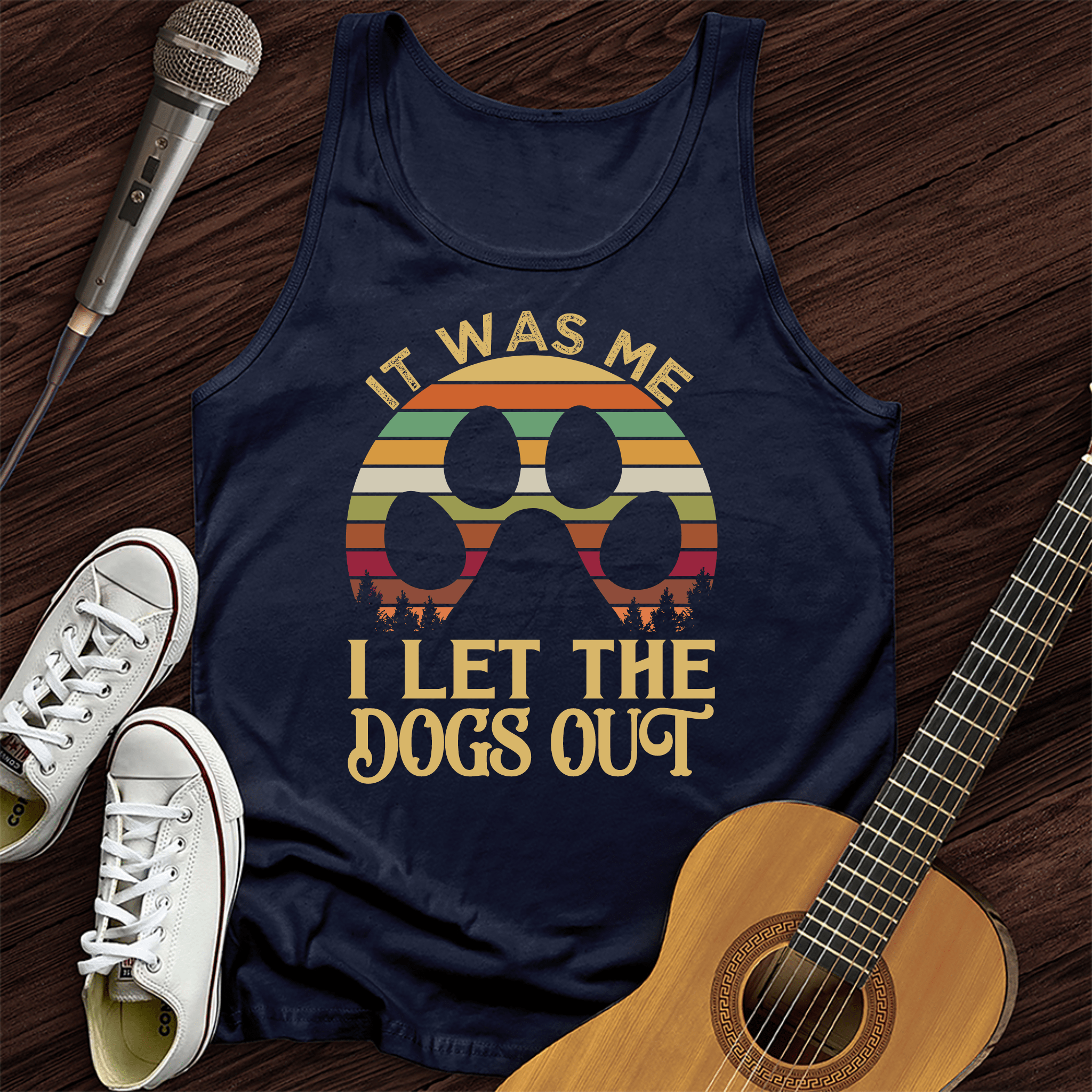 I Let The Dogs Out Tank Top