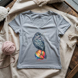 Crochet Crow Lady V-neck