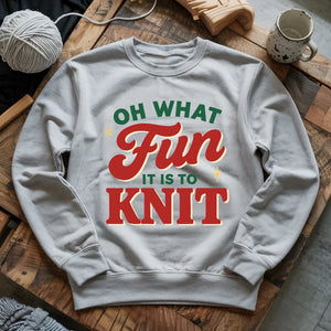 Fun It Is To Knit Sweatshirt