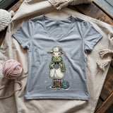 Knitting Snowflex Lady V-neck