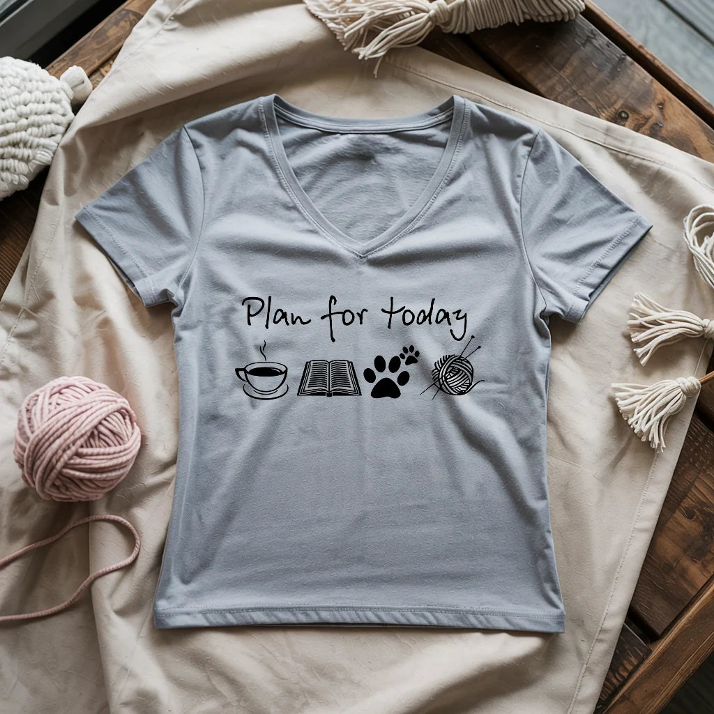 Plan For Today Lady V-neck