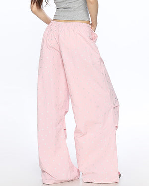 Star Print Baggy Pants