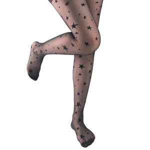 Star Print Tights
