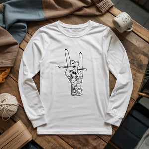 Crocheting Rock Long Sleeve T-shirt