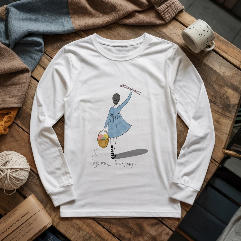 Gone Knitting Long Sleeve T-shirt