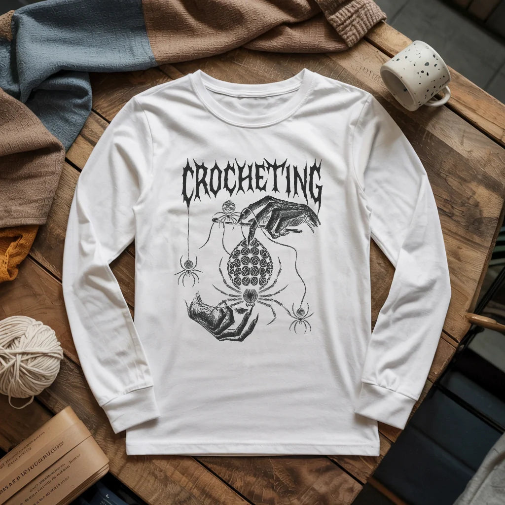 Gothic Crocheter Long Sleeve T-shirt