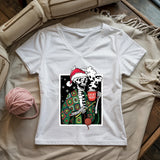 Merry Crochet Lady V-neck