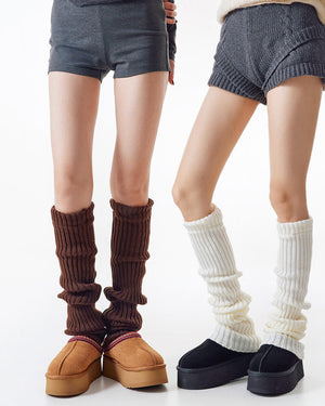 Winter Feels Ribbed Leg Warmers