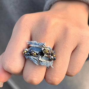 Y2K Denim Bead Ring