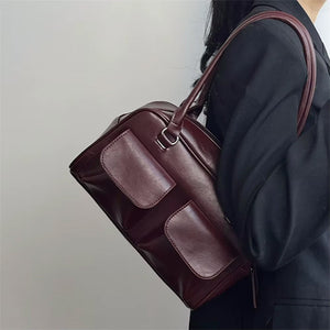 Y2K Double Pocket Shoulder Bag