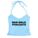 Y2K Style Podcasts Halter Top