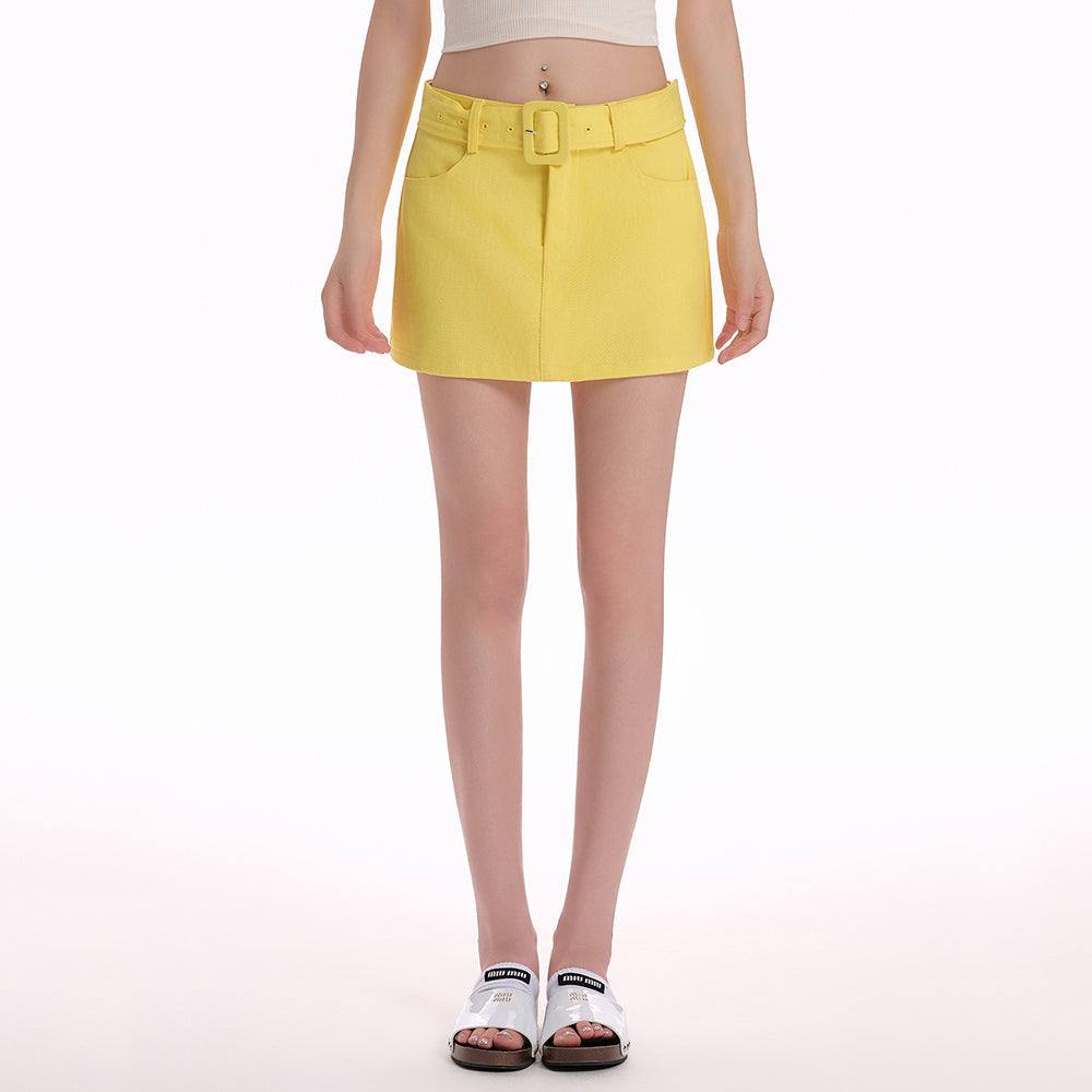Lemon Sorbet Y2K Mini Skirt